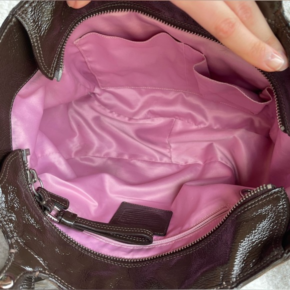 Vintage Design Coach Madison Geometric brown bag Nr.14133 - Picture 8 of 13